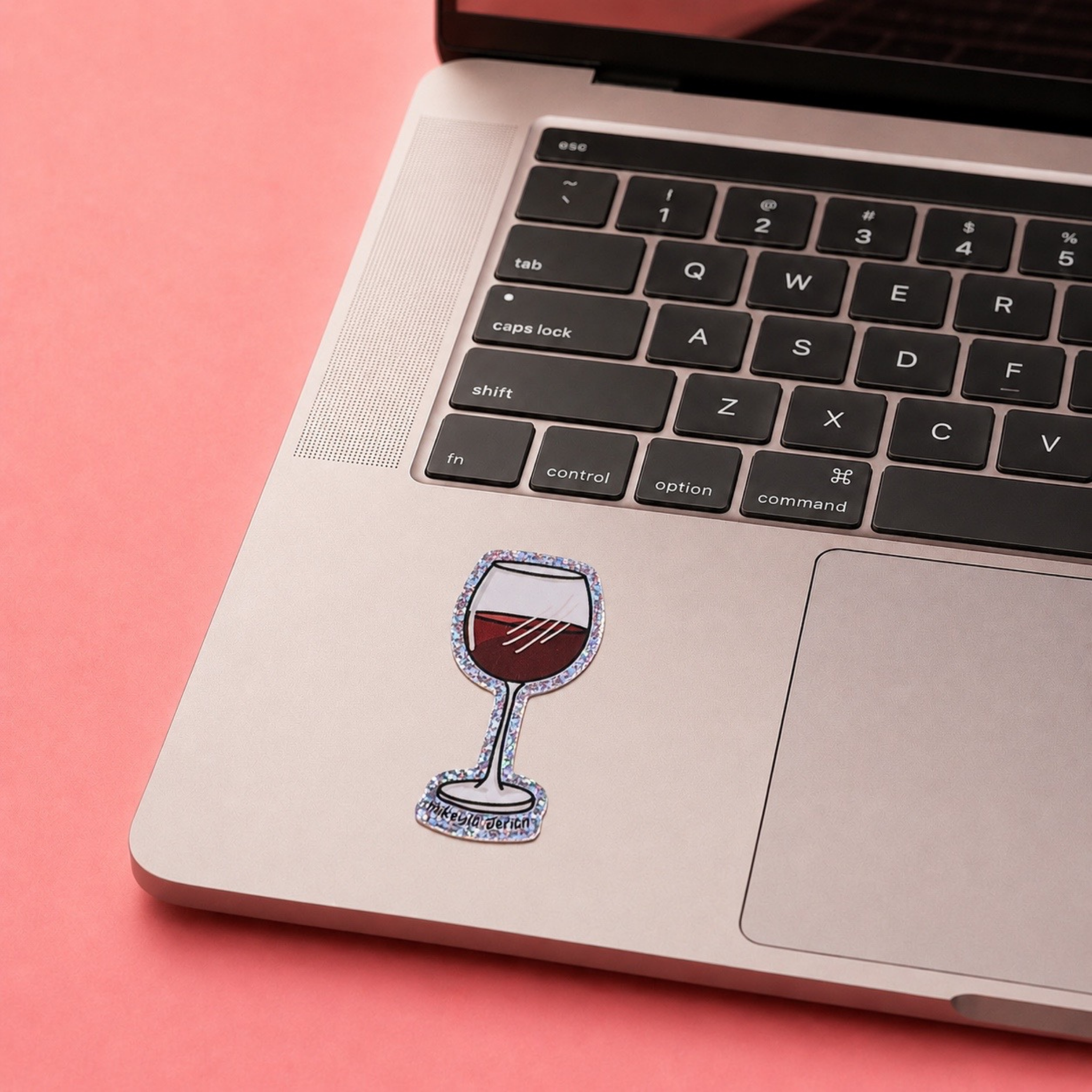 Copa de Vino Glitter Sticker