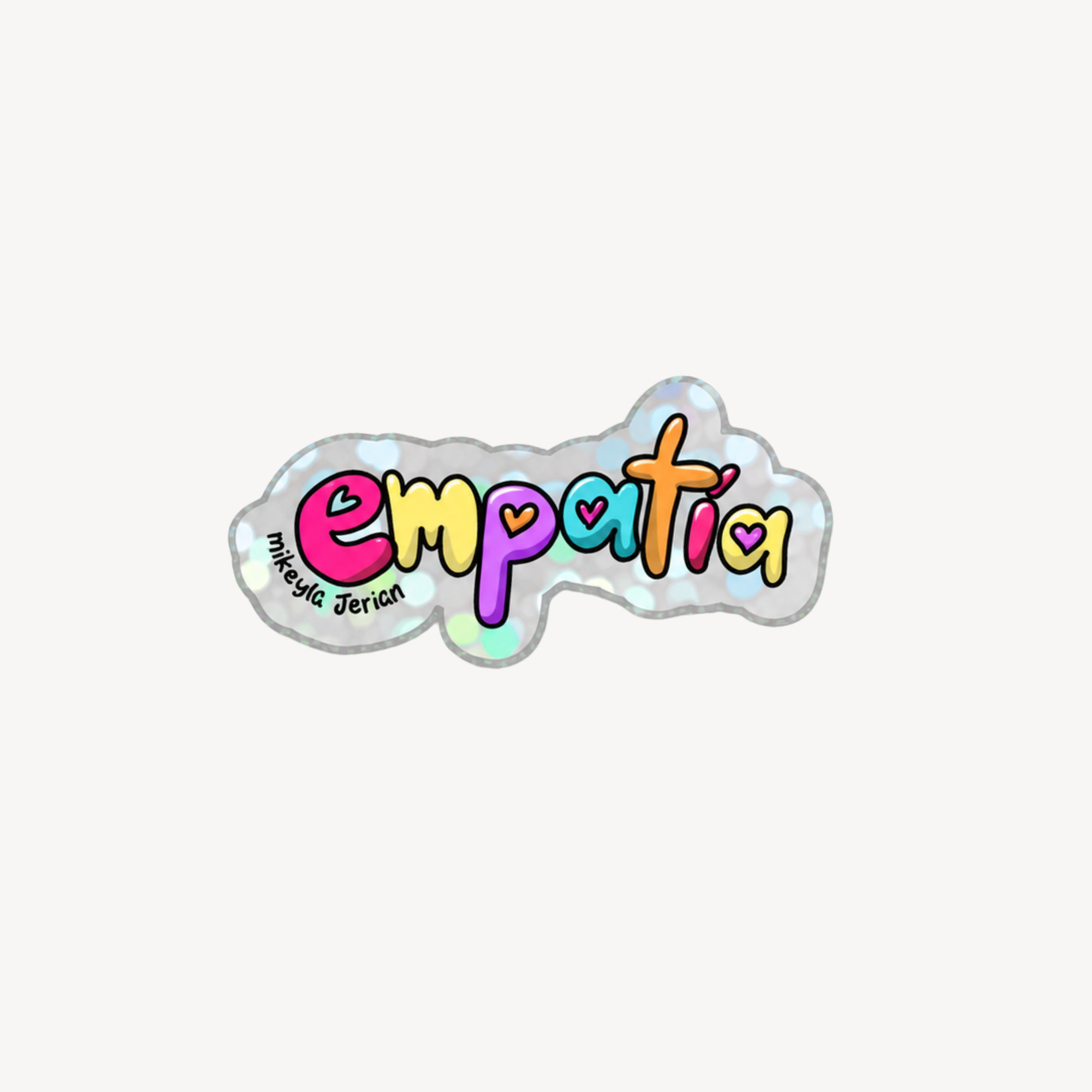 Empatía Mini Glitter Sticker