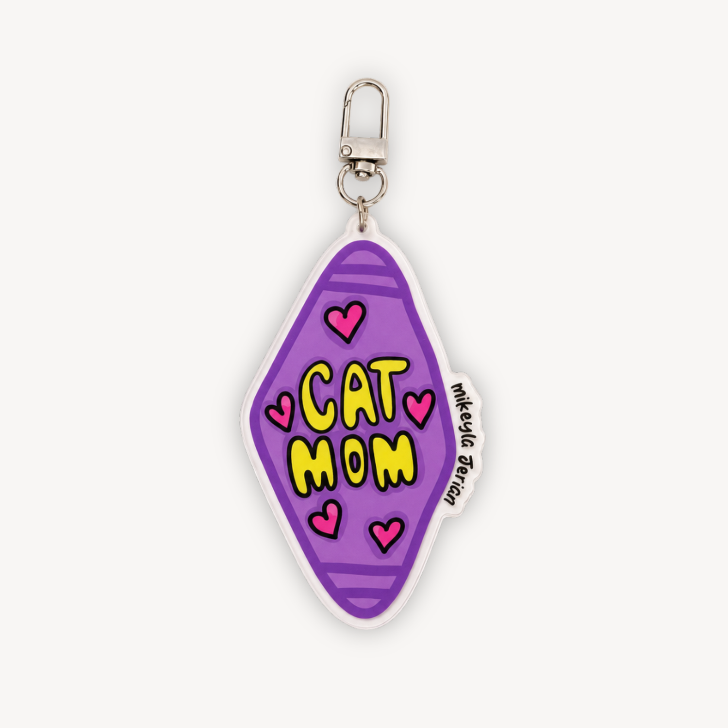 Cat Mom Keychain