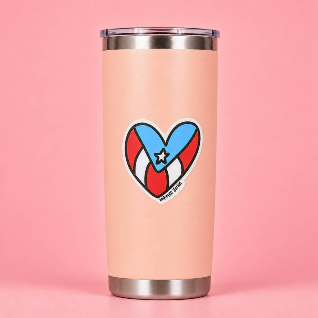 Corazón Bandera Sticker