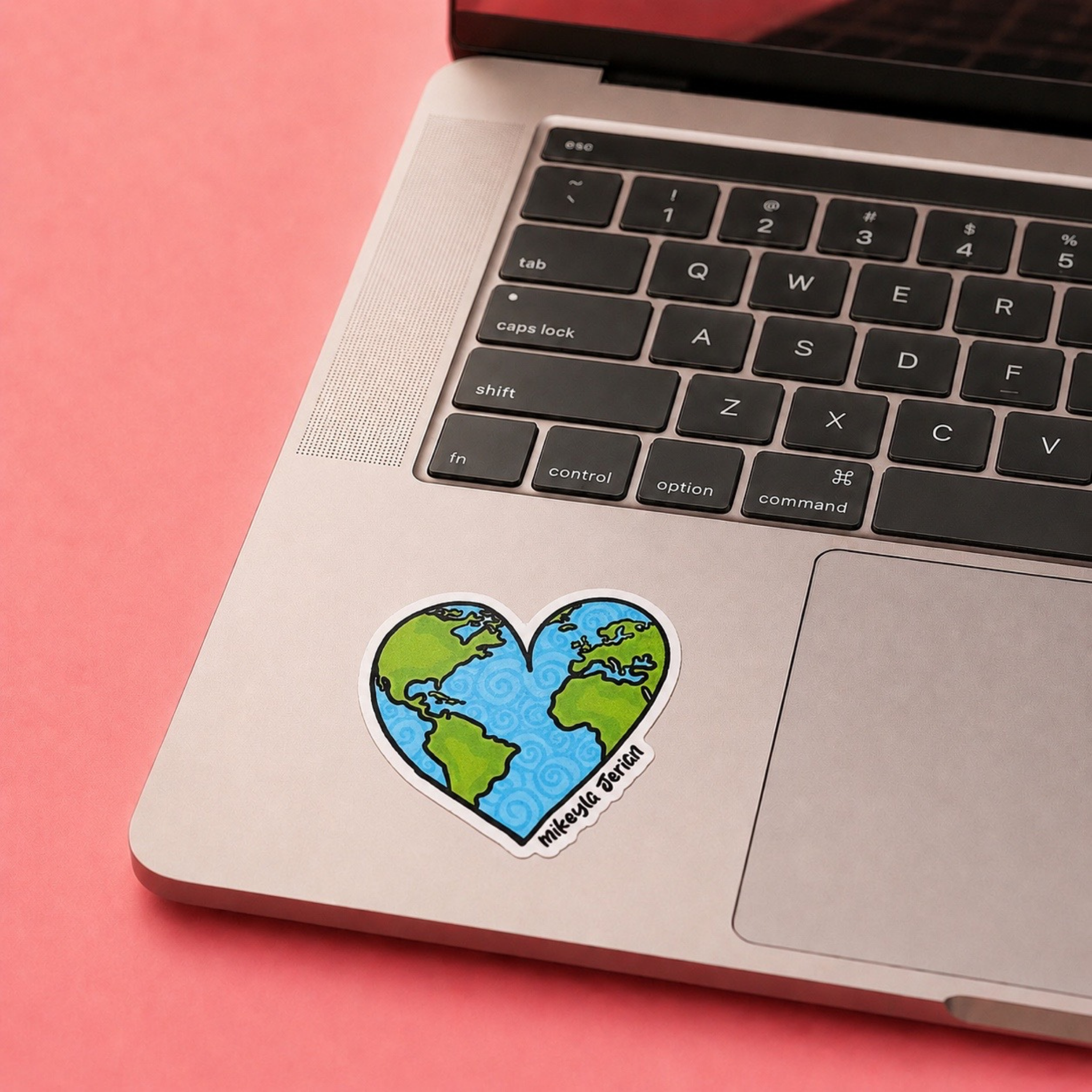 Corazón Terráqueo Sticker