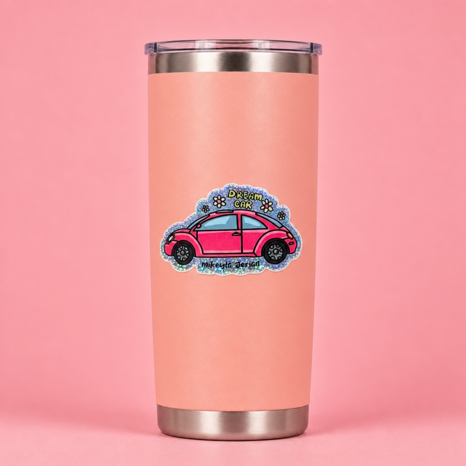 Dream Car Glitter Sticker