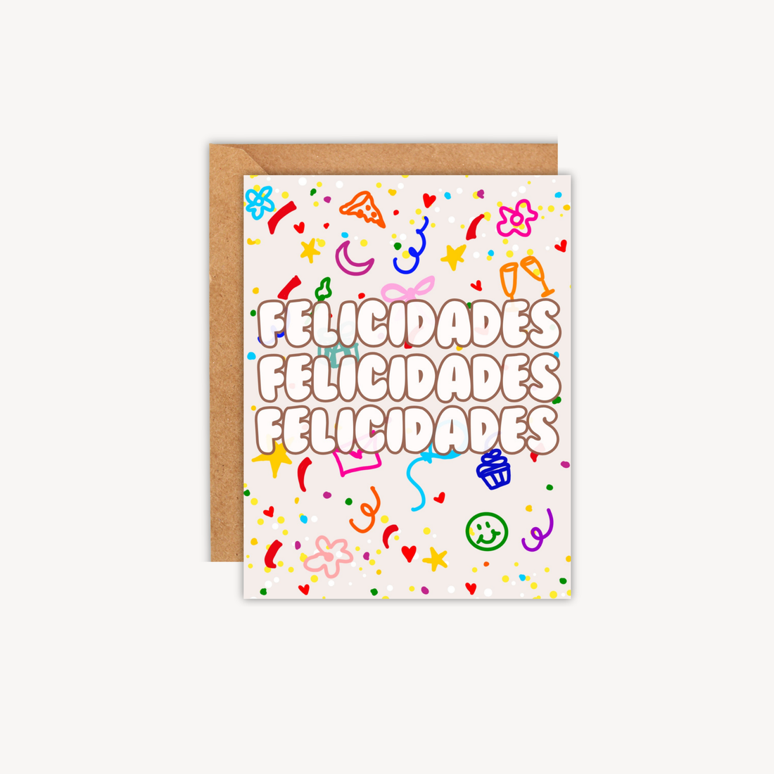 Felicidades x3 Greeting Card