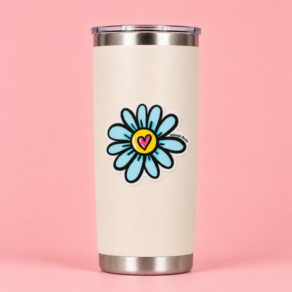 Flor Corazón Sticker