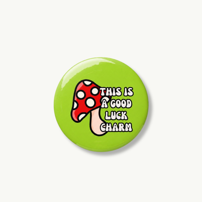 Good Luck Charm Pin Button