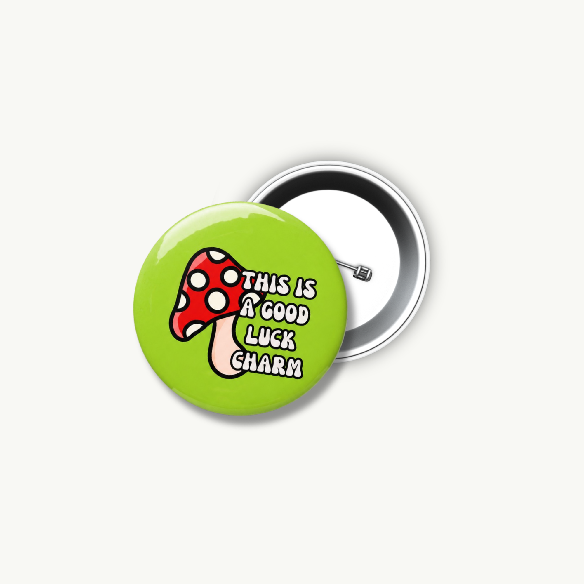 Good Luck Charm Pin Button