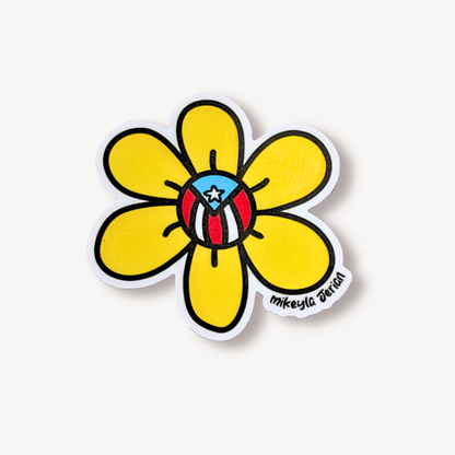 Flor Amarilla Puerto Rico Sticker