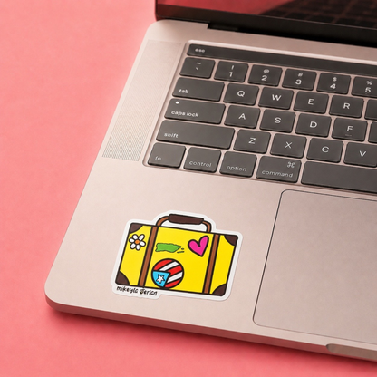 Maleta Amarilla Sticker