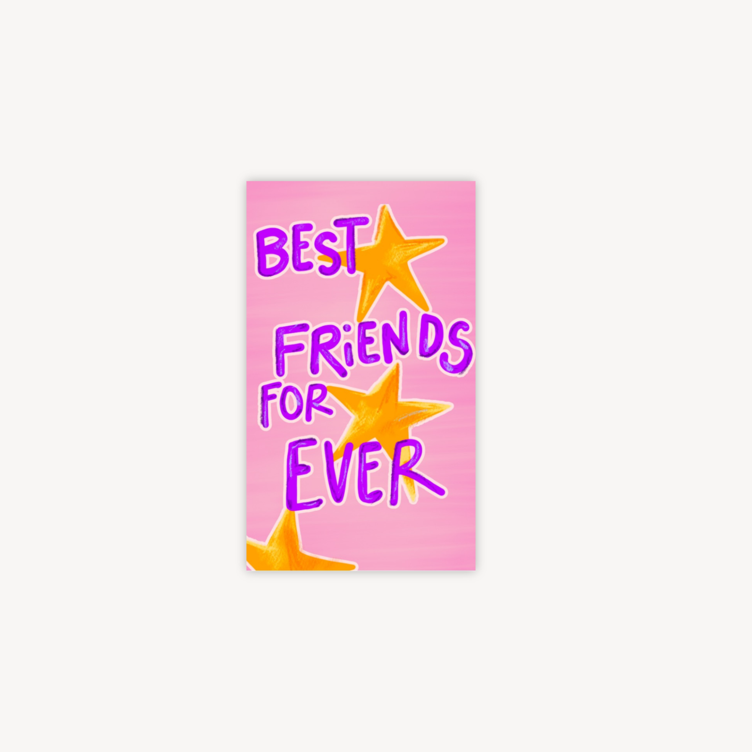 Best Friend Forever Mini Postcard