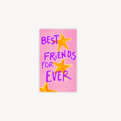 Best Friend Forever Mini Postcard